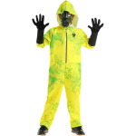 Lapsed Poisid T&uuml;drukud Mutandid Zombid Pr&uuml;gikasti T&uuml;hjendaja Nakatunud Kombinesoon Mask Kindad Komplekt Halloweeni Cosplay Kost&uuml;&uuml;mid Rollim&auml;ngu Riietus M kollane