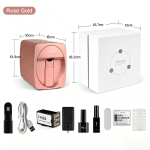Nutikas K&uuml;&uuml;neprinter 3D Kaasaskantav Mobiilne K&uuml;&uuml;nemaalimasin 2400DPI Tr&uuml;kilahutus Toetab WiFi/DIY Koduseks K&uuml;&uuml;nesalongiks Gold printer