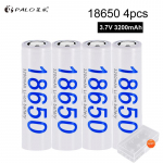 PALO 3.7V 18650 aku 3200mah liitiumaku laetav liitiumaku taskulambi taskulambi akumulaatori elemendi Dropshi jaoks valge