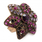 Les Tr&eacute;sors De Lily [B2037] - Bague Cr&eacute;ateur 'Agora' Rose Heleroosa