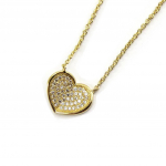 Les Tr&eacute;sors De Lily [L7063] - kullatud kaelakee  Love  valge kuld - 14x14 mm kuld