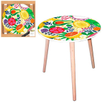 Les Tr&eacute;sors De Lily [Q5146] - Mitmev&auml;rviline 'Fruit Cocktail' &uuml;mmargune puidust laud - 40 cm mitmev&auml;rviline