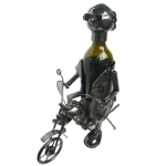 Les Tr&eacute;sors De Lily [R0574] - Biker 'Metal Sculpture' pudelihoidja - 36x8. 5 cm hall