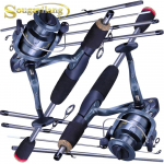 Magevee merevee Fsihing Tackle Combo 5,4 jalga 5 sektsiooniga reisi&otilde;ngede 6BB spinnng rullid 5.4FT Rod&Reel 1000