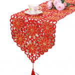 Klassikaline lillega tikitud s&ouml;&ouml;gilaua diivanilaud, platsimati kate, kodukaunistus 40x176cm kohv