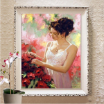 5D DIY Teemantmaal t&auml;isruudukujuline maastikukomplekt Ristpistes Teemanttikandid Mosaiik Pilt kividest Kingitus Full Round 20X30CM