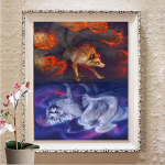 Teemanttikandid K&auml;sit&ouml;&ouml; maalimine Rhinestones 5D Teemantmaalimine Kingitus Seinakunst Dekoor Full Round 20X30CM