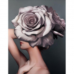 5D DIY Teemantmaaling T&uuml;druk Abstraktne T&auml;isruudukujuline &uuml;mmargune vaik Teemantkunst tikandid Mosaiik Maastik Lille Kodukaunistused Full Round 20X30CM punane