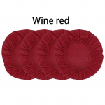 1/4/8 tk sobib piklike/ruudukujuliste/&uuml;mmarguste tooli elastsete toolikatete dekoratiivkatete jaoks 8pcs burgundiapunane