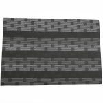 Black Weave ruuduline veinitopsipadi PVC pestavad lauamatid s&ouml;&ouml;gilaua matile libisemiskindlad alusmatid koduk&ouml;&ouml;gi tarvikutes Set of 4 must