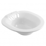 Suure mahutavusega LCP-vann, kulumiskindel plastikust erihoolduskraanikauss kodu jaoks valge