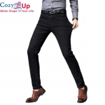 Cozy Up Black Brands Teksad P&uuml;ksid Meeste Riided Elastsus Kitsad Teksad &Auml;riline vabaaja Meeste Denim &otilde;hukesed p&uuml;ksid Klassikaline stiil 29 must