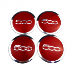 4 x 56 mm rummu kleebise korgid Fiat Abarth 500 500x 500c 500 l Punto Panda Stilo Palio Tipo Uno ratta keskkaane auto kaunistamiseks punane