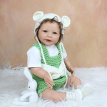 BZDOLL 55 CM 3D-v&auml;rviga Pehme Silikoonist Reborn Baby Doll Marmorne Nahk N&auml;htavad Veenid Riidest keha Blond Lisa T&uuml;druku M&auml;ngumaja M&auml;nguasi 55cm 3D-paint Skin Doll