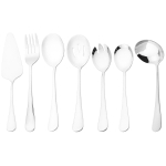 7 tk roostevabast terasest lauan&otilde;ude must s&ouml;&ouml;giriistade komplekt kook spaatliga supp lusikas kurn lusikas salati kahvel lusikas s&ouml;&ouml;giriistade komplekt h&otilde;be