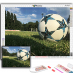 T&auml;ielik 5D Teemantmaaling Jalgpall Spordi 5D Teemantmaal Full Round 20X30CM