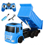 (H2O)1/24 Kaugjuhtimispuldiga kallurauto RC ehituss&otilde;idukid 2,4G RC Trucks Boys sinine