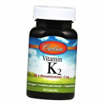 K-vitamiin K2, MK-4 Menatetrenoon, Vitamin K2 MK-4, Carlson Labs 60 kapslit (36353075) 60caps