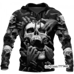 Kevad-s&uuml;gis Meeste Pusad Pusa 3D Prindiga Reaper Skull Ingel Ja Deemon Mees Riietus Mood vabaaja Pullover Kampsun Meeste XXL