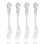 4 tk Kuldse tee kahvli s&ouml;&ouml;giriistade komplekt roostevabast terasest puuviljakahvlid &otilde;htus&ouml;&ouml;gin&otilde;ud peolauan&otilde;ud kook suupiste salat kahvel k&ouml;&ouml;gin&otilde;ud h&otilde;be