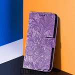 Telefoni&uuml;mbris Samsung Galaxy A12 A22 A14 A34 A54 M12 M33 M53 M23 M32 M22 A32 A52 A72 5G A13 A53 A 12 54 32 52 raamatualus Rahakott Nahast lillekaas Samsung M33 5G lilla