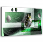 L&otilde;uenditr&uuml;kk Abstract Balls Green 60x40 roheline
