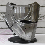 Royal Handicraft Antiikne eritellimusel valmistatud SCA HNB 16 gabariidiga terasest keskaegne v&otilde;itlus siga n&auml;oga bascinet kiiver