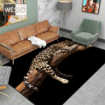 Moodne leopardimustriline vaip p&otilde;randal 3D loomade tr&uuml;kitud suur vaip elutuba pehme k&auml;sn Vannitoa matt Absorbeerib libisemisvastast 160x200cm 1pcs