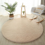 Pehme kohev &uuml;mmargune vaip Laste voodivaibad elutuba diivanilaud P&otilde;randamatt Kodu Paks plush libisemisvastane vaip Magamistoa sisustus Diameter 100cm XL