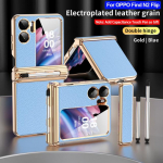 Mahtuvuslik puutepliiatsi hingekork Oppo Find N2 flip-&uuml;mbrisele, 2 tk hingedega kaetud nahast pliiatsipesa kate Oppo Find N2 flip jaoks ForOPPO Find N2 Flip