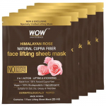 Wow Skin Science Himalayan Rose Natural Cupra Fiber Face Lifting Sheet mask &ndash; nahka kirgastav, nahka silendav ja toniseeriv, (Pakis 5)