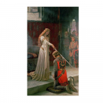 Vintage plakat Inglismaa kuulus maalikunstnik Edmund Blair Leighton Akolade tr&uuml;kk l&otilde;uendil Maal Seinakunst galeriile Kodu ruumile 20x40cm no frame