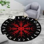 Viking Magic Circle &uuml;mmargune vaip P&auml;ikese Kuu T&auml;ht &uuml;mmargune vaip Taro kaart Kodukaunistus Kodus&otilde;ja kingitus J&otilde;ulukink Diameter 60cm