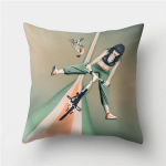 Jalgrattaprint pol&uuml;ester padjakate multifilmikunst Abstraktne jalgrattapadja kate auto kodu diivan, ruudukujuline dekoratiivne padjap&uuml;&uuml;r 45x45cm