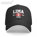 Pesapallim&uuml;ts Peruu EST.1821 Lima Pealinn Unisex WoUnisex Unisex Hip Hop Sandwich M&uuml;tsid Snapback Golfim&uuml;ts Kalastus One Size