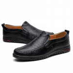 Suured vabaaja nahast kingad, meeste mood, s&otilde;itmine, meeste kingad, meeste jalan&otilde;ud 45 must