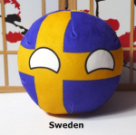20cm Polandball Pl&uuml;&scaron;inukk Riigipall Anime L&uuml;hike T&auml;idetud Pl&uuml;&uuml;sist M&auml;nguasi Sweden