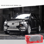 1/32 Scale XC90 Diecast automudeli m&auml;nguasi, tagasit&otilde;mmatav m&auml;nguasi koos heli ja valgusega lastele V&auml;ikelaste poiste t&uuml;drukute kingituste kollektsioon 1/32-15.5x6x6cm must