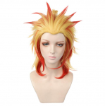 47cm Anime Kollane Punane Parukas Cosplay Demon Slayer Kimetsu no Yaiba Rengoku Kyoujurou Kost&uuml;&uuml;m Kuumuskindel S&uuml;nteetiline Juukseparukas 44-47cm oranž
