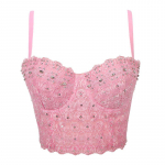 2024 Fashion Carnival Party Club Stage Dj Vest Short Prom Sexy Shiny Diamond Nightclub Diamonds Pearls Rinnahoidja Korsett Top Naiste Topid Camisole Tank Top 40