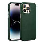 Magnetiline nahast &uuml;mbris iPhone'i 15 14 13 Pro Max 13 mini Magsafe &uuml;mbrisele Iphone 12 Pro Max juhtmevaba laadimise kate t&auml;ielik kaitse iphone 12/12pro roheline
