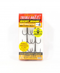 Gamakatsu 68535 Treble Hook RB M l&uuml;hikese varrega nanomantel, suurus 4 (4519)