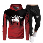 Naiste pikkade varrukatega naiste s&uuml;gis- ja talvine kapuuts, &uuml;likond kuningas ja kuninganna Printiga kapuuts Br&auml;ndi p&uuml;ksid vabaaja s&ouml;rkimiskost&uuml;&uuml;m spordir&otilde;ivad dressipluus S