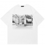 Nostalgic City Manga Unisex T-s&auml;rk M valge