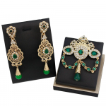 Kullav&auml;rvi pruudi pulmaehete komplekt Naiste pross k&otilde;rvar&otilde;ngan&otilde;elad &Otilde;&otilde;nes lilleline kristallist pross valge