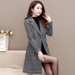 S&uuml;gistalveriided Villane jope Naiste keskealine naiste villane mantel Keskmise pikkusega tuulejope Paks talveriided Daami M302 L