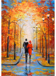 P&otilde;hjamaade s&uuml;gise vihmane maastik Plakat L&otilde;uend &Otilde;limaali armastajad Jalutusseinapilt kaasaegse elutoa kodu kaunistamiseks 21x30cm No Frame