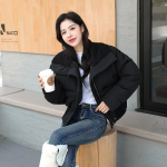 Puuvillane talvejope l&uuml;hikese osaga rev&auml;&auml;riga v&ouml;&ouml;koht &uuml;hev&auml;rvilised puuvillased riided k&otilde;rge ja &otilde;huke kudumine XL valge