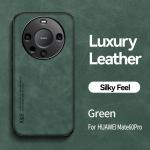 KEYSION Luxury Retro nahast &uuml;mbris Huawei Mate 60 Pro + 50 Pro pehme silikoon+PC p&otilde;rutuskindel telefoni tagakaas HONOR X9A 5G jaoks for Huawei Mate 60 sinine