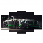 L&otilde;uendi seinakunst 5-osalised v&auml;ljatr&uuml;kid hallid supersportautode moodulid, moodsa sisekujundusega plakatid pildid Kodu elutoa kaunistus maalid ilma raamita 20x35cm*2 20x45cm*2 20x55cm*1
